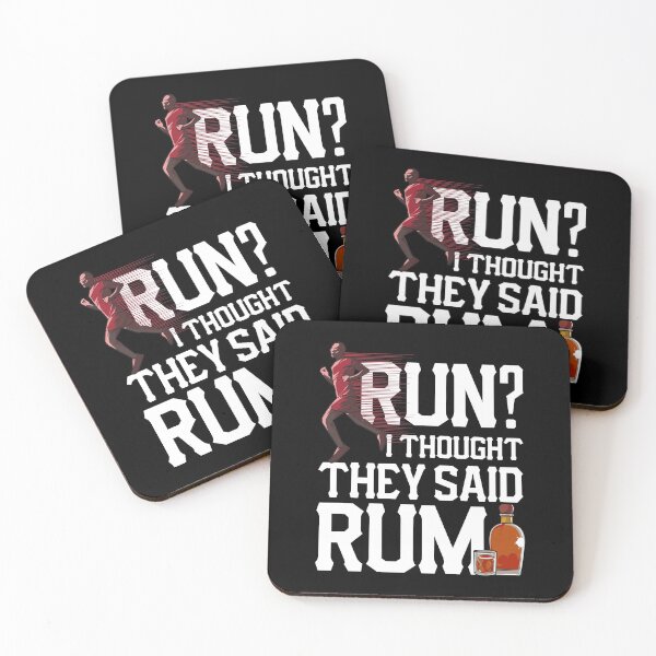 Item preview, Run? I Thought They Said Rum Funny Runner Pun designed and sold by perfectpresents.