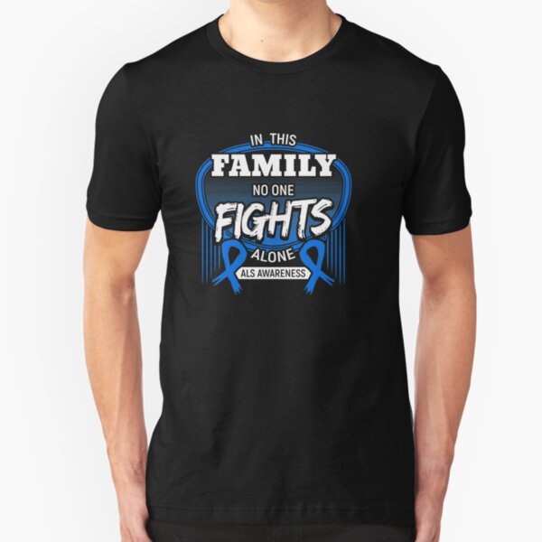 In This Family No One Fights Alone Slim Fit T-Shirt