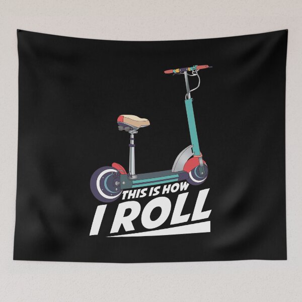 Item preview, This Is How I Roll Cute & Funny Scooter Lover Pun designed and sold by perfectpresents.