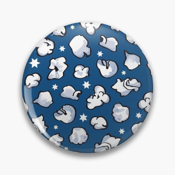 Item preview, Popcorn on blue designed and sold by colorofmagic.