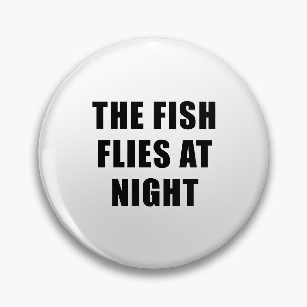 Item preview, The Fish Flies At Night (Black) designed and sold by quoteedesigns.