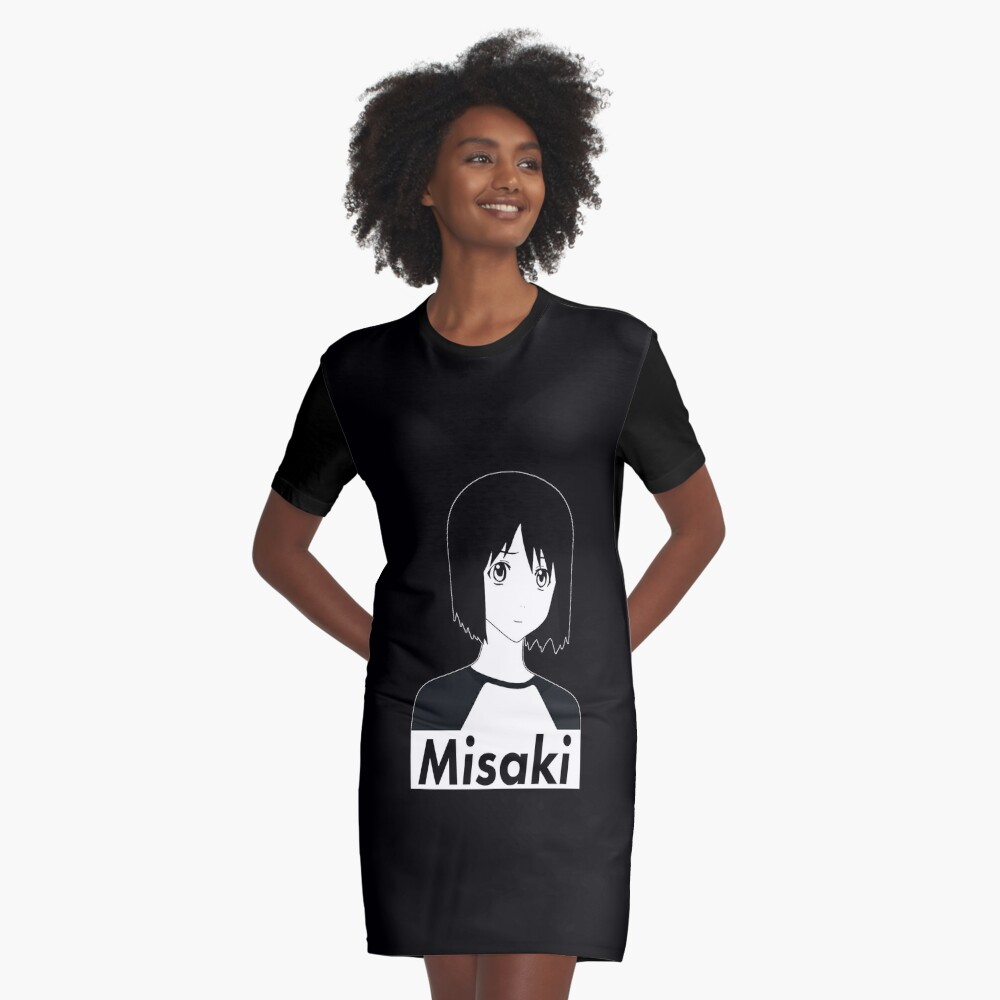 Misaki Nakahara Nhk Ni Youkoso Graphic T Shirt Dress By Kino San Redbubble