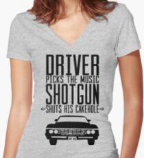 Supernatural quote Women's Fitted V-Neck T-Shirt