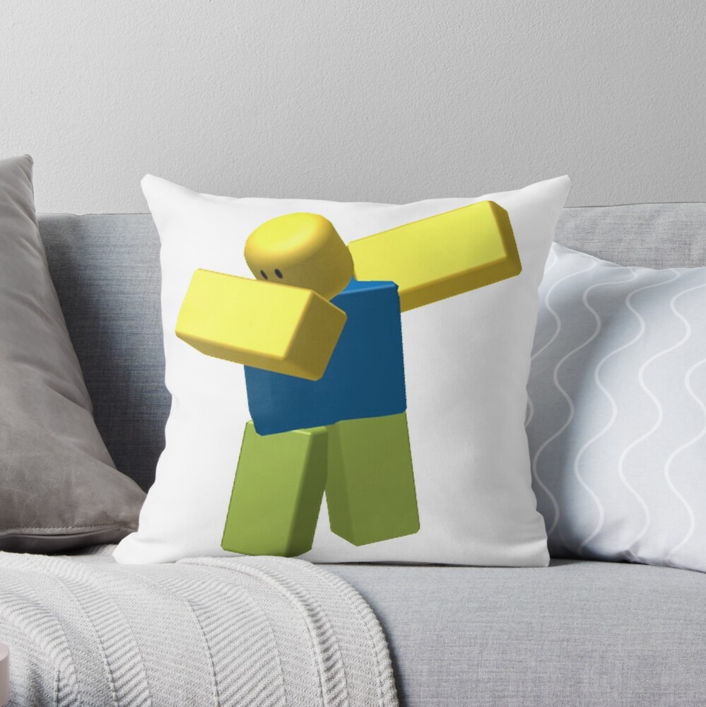 Roblox Dab Throw Pillow By James Heath Redbubble - roblox dab zipper pouch by patchman redbubble
