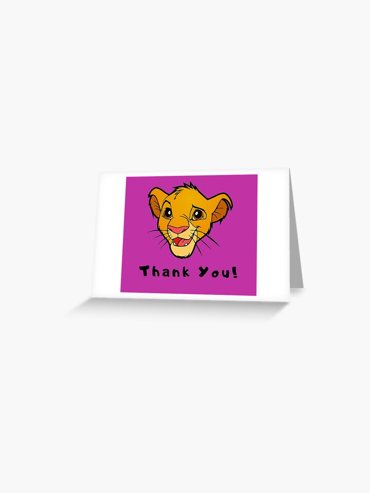 Carte De Vœux Joyeux Anniversaire Le Roi Lion Simba Par Rotembutzian Redbubble