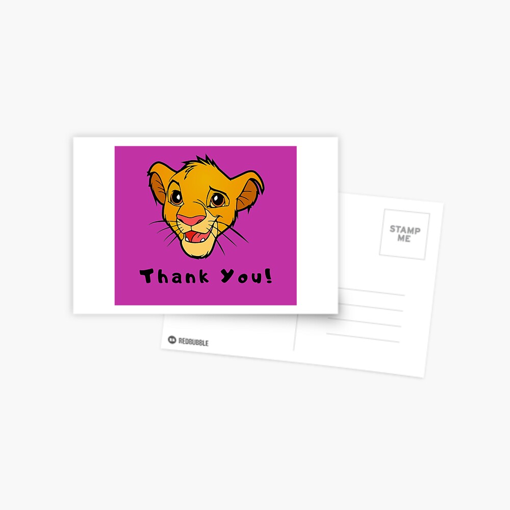 Carte De Vœux Joyeux Anniversaire Le Roi Lion Simba Par Rotembutzian Redbubble