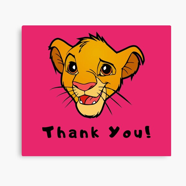 Impression Sur Toile Joyeux Anniversaire Le Roi Lion Simba Par Rotembutzian Redbubble