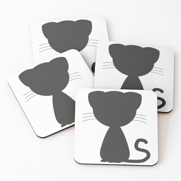 Item preview, Flat Cute Kitten - Black Silhouette designed and sold by SmirkingDesigns.