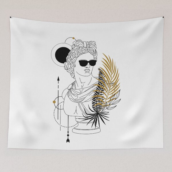 Item preview, Apollo (Phoebus). Creative Illustration In Geometric And Line Art Style designed and sold by Sloth Astronaut.