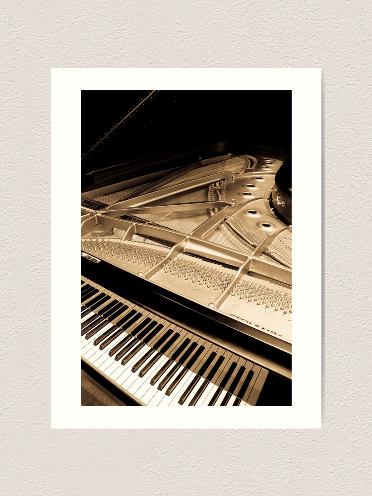 Alternate view of Grand Concert Piano Art Print