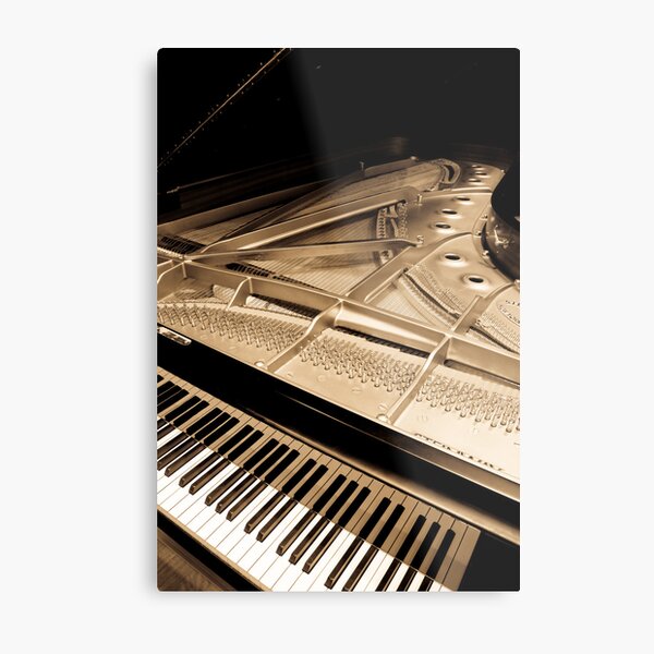 Grand Concert Piano Metal Print