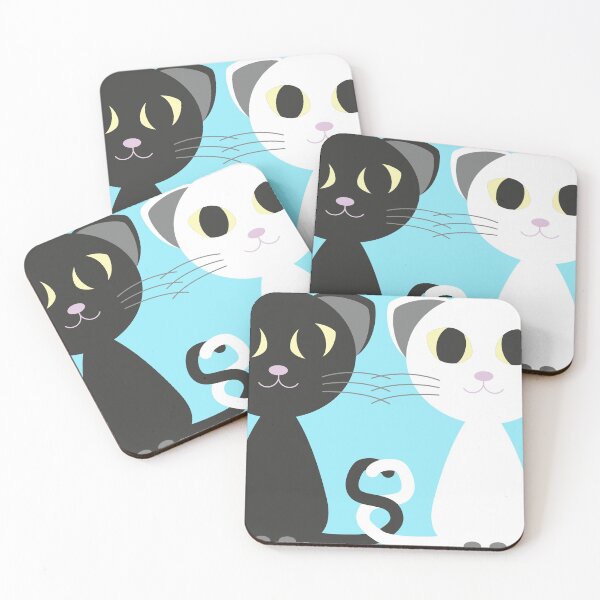 Item preview, Flat Cat Pair designed and sold by SmirkingDesigns.