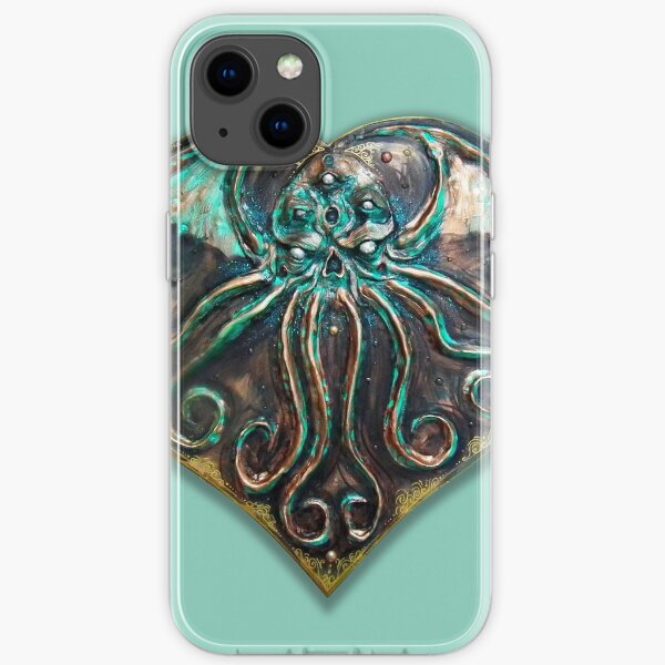 Cthulhu Love Heart Obey Cthulhu Effigy iPhone Soft Case