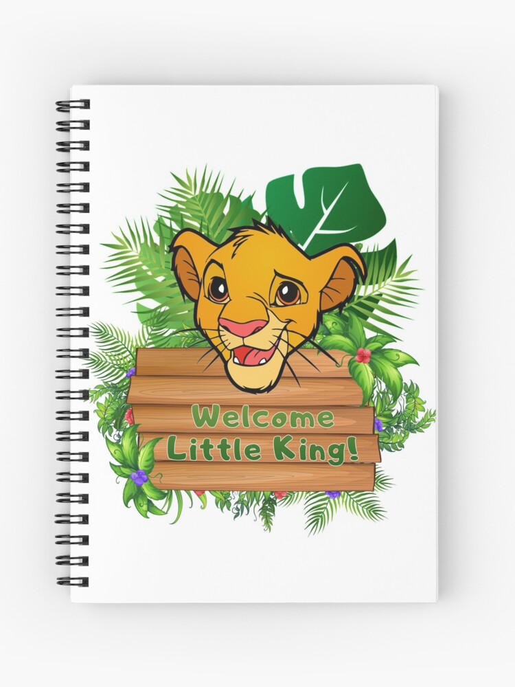 Cuaderno de espiral «Rey León - Simba - Bienvenido Pequeño Rey» de  RotemButzian | Redbubble