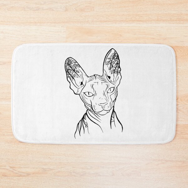 Item preview, Sphynx cat black and white. designed and sold by emphatic.