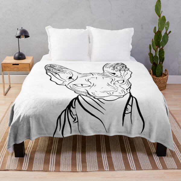 Item preview, Sphynx cat black and white. designed and sold by emphatic.