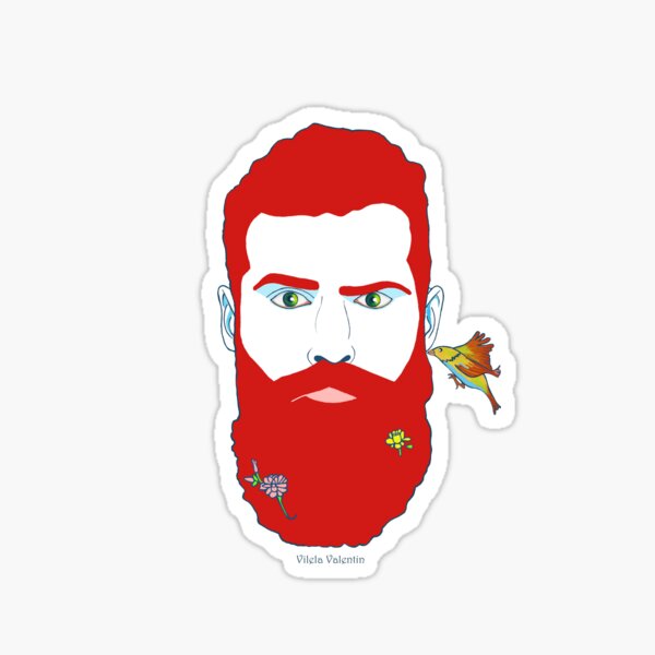 Vinyl Stickers cafbirdsbeard Caf Birds Beard 