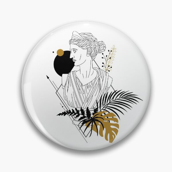 Item preview, Artemis (Diana). Creative Illustration In Geometric And Line Art Style designed and sold by Sloth Astronaut.
