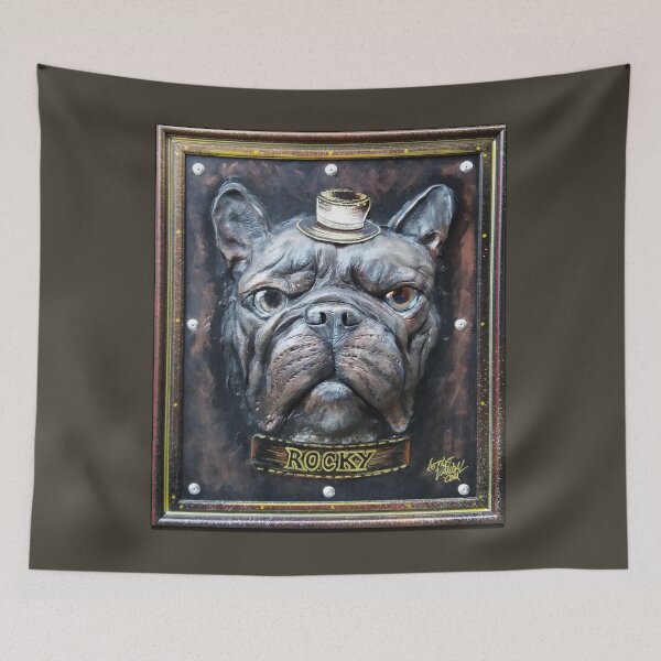 Item preview, French Bulldog Rocky Sculpture Artwork Dog Frenchie designed and sold by RetroVandal.