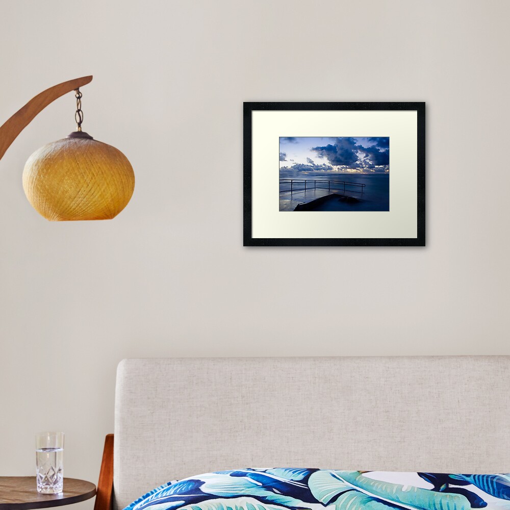 Mettam's Deep Blue Framed Art Print