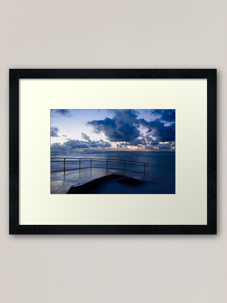 Alternate view of Mettam's Deep Blue Framed Art Print