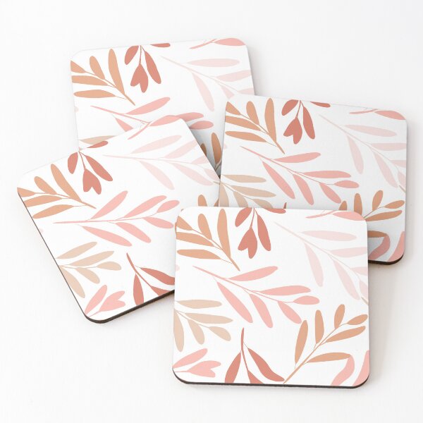Item preview, Floral Pattern, Botanical Leaves, Blush Pink, Terracotta designed and sold by meggydesigns.