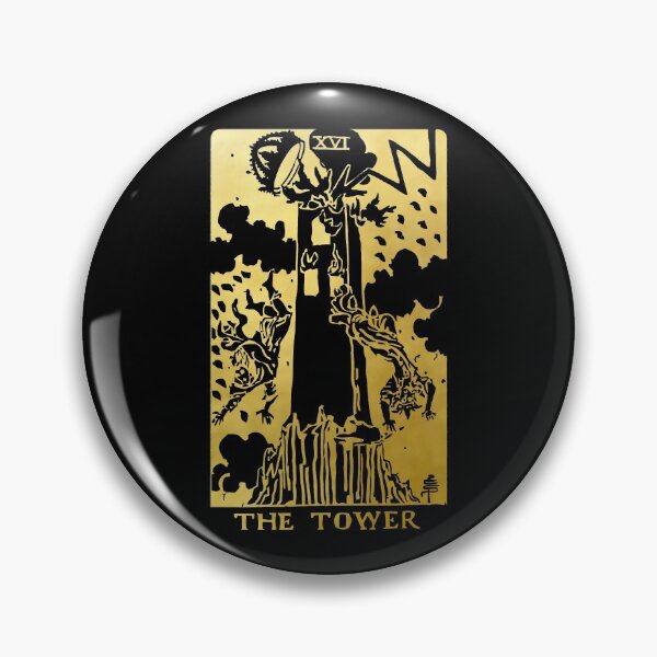 Item preview, Tarot Card The Tower Gold Deck  designed and sold by Michallandsberg.