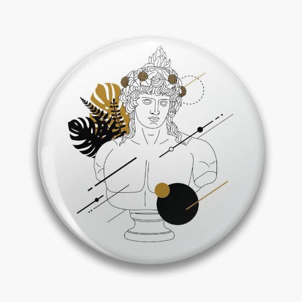 Item preview, Dionysus (Bacchus). Creative Illustration In Geometric And Line Art Style designed and sold by Sloth Astronaut.