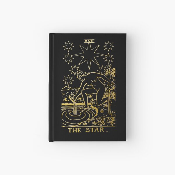 Tarot Card The Star Gold Deck  Hardcover Journal