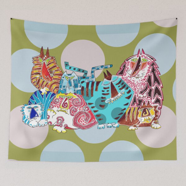 Item preview, Seven AbstraCats designed and sold by cuprum.