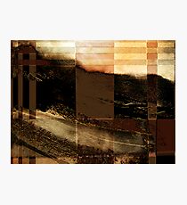 ridge view... through a split screen of improbability Photographic Print