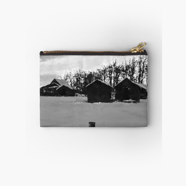 Item preview, Little Shacks In The Winter - Digital Oil designed and sold by Sandra Foster.