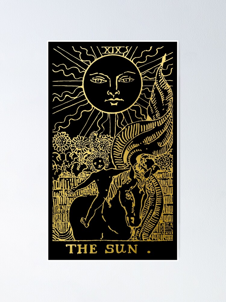 Tarot Card The Sun Deck " Poster for Sale | Redbubble