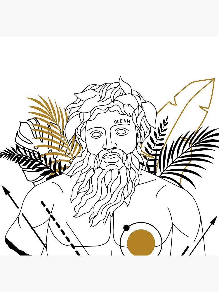 Artemis (Diana). Creative Illustration In Geometric And Line Art