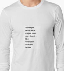 Camiseta de manga larga Simple Man Quote