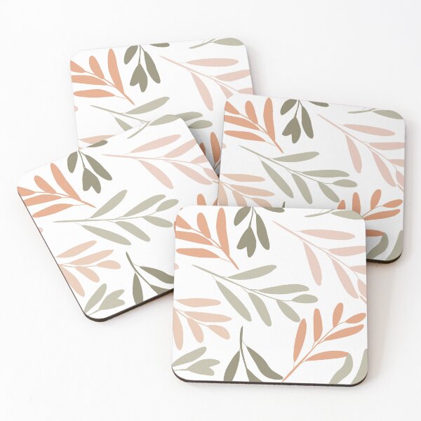 Item preview, Floral Pattern, Botanical Leaves, Blush Pink, Terracotta, Green designed and sold by meggydesigns.