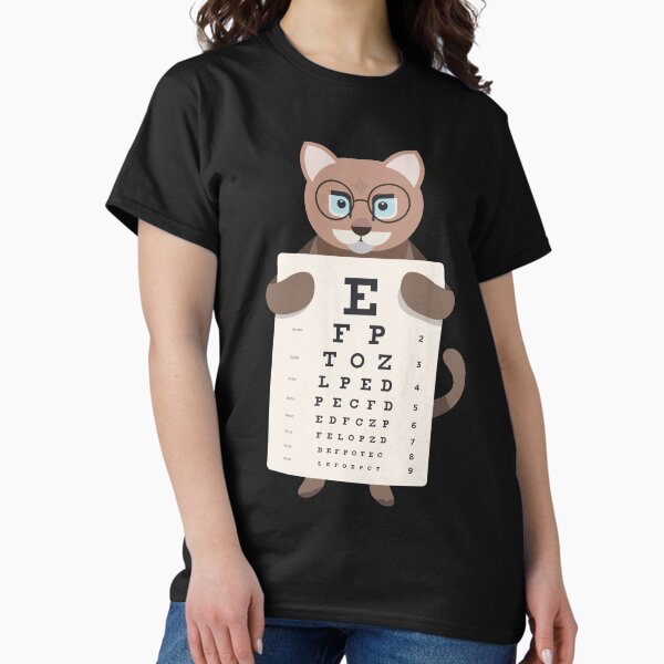 Artikel-Vorschau von Augenarzt Augenoptiker Sehtest Sehtafel Katze Cat, designt und verkauft von AaaleXX.