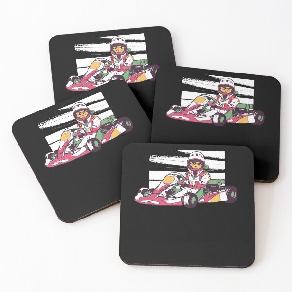 Item preview, Go-kart track karting kart driver cat kitty designed and sold by AaaleXX.