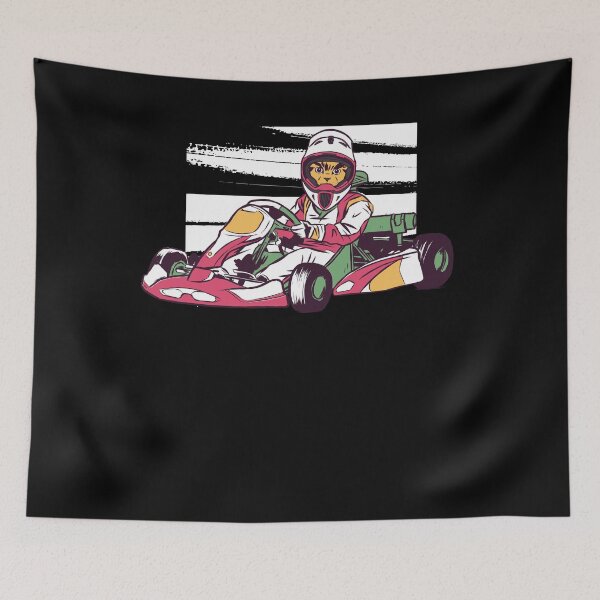 Item preview, Go-kart track karting kart driver cat kitty designed and sold by AaaleXX.