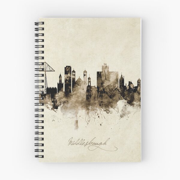 Item preview, Middlesbrough England Skyline designed and sold by ArtPrints.