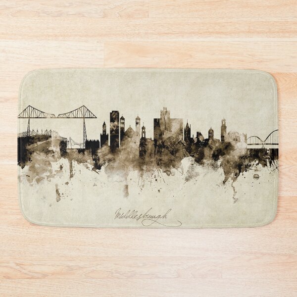 Item preview, Middlesbrough England Skyline designed and sold by ArtPrints.