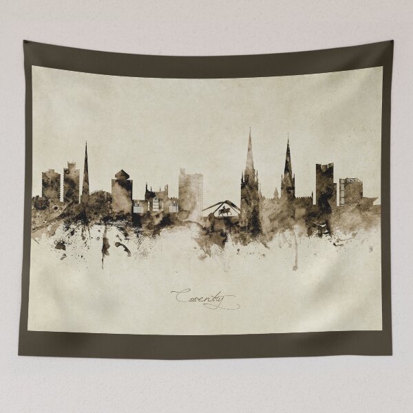 Item preview, Coventry England Skyline designed and sold by ArtPrints.