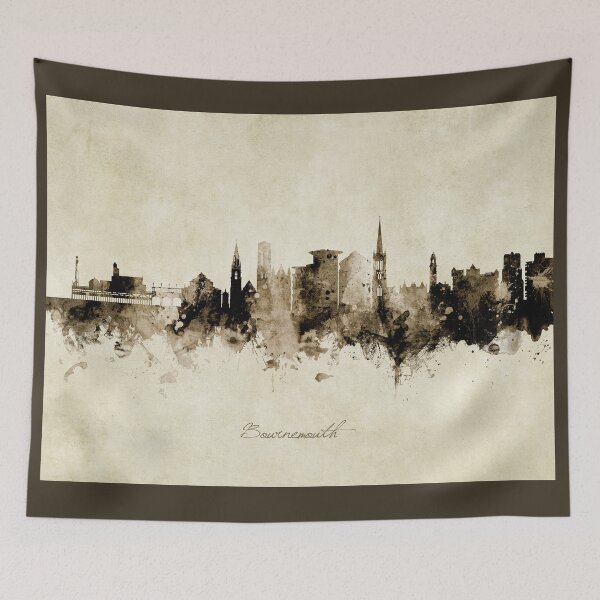 Item preview, Bournemouth England Skyline designed and sold by ArtPrints.