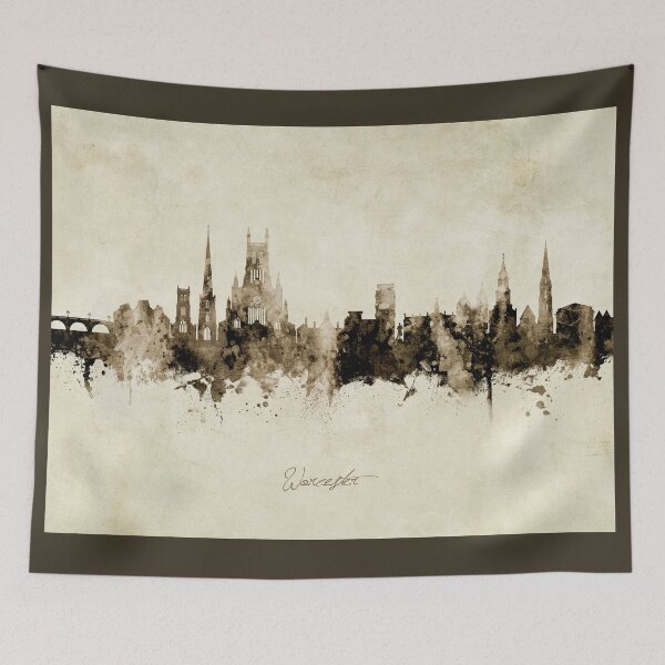 Item preview, Worcester England Skyline designed and sold by ArtPrints.