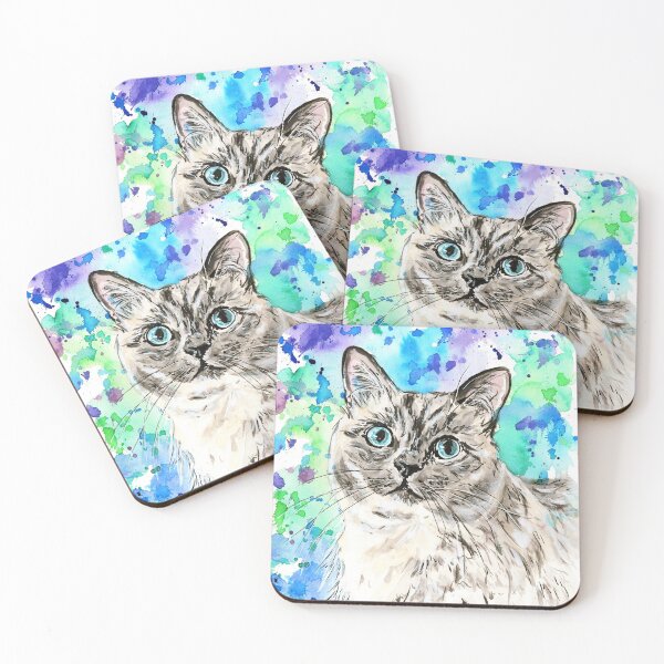 Item preview, Watercolour Cat designed and sold by SaltySerenity.