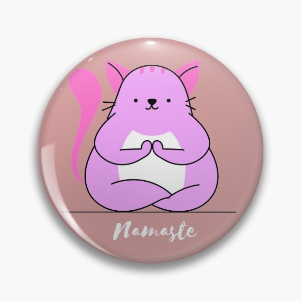 Item preview, Namaste- Nameowste- Kawaii-  Cute Cat Doing Yoga designed and sold by EvaWolf.