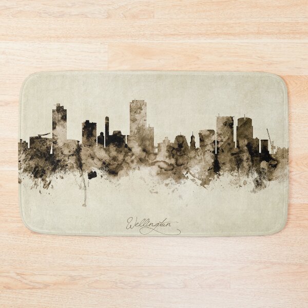 Item preview, Wellington New Zealand Skyline designed and sold by ArtPrints.