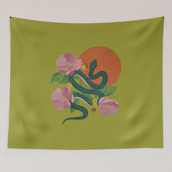 Item preview, Snake with Roses designed and sold by Charlie PS Corrigan.