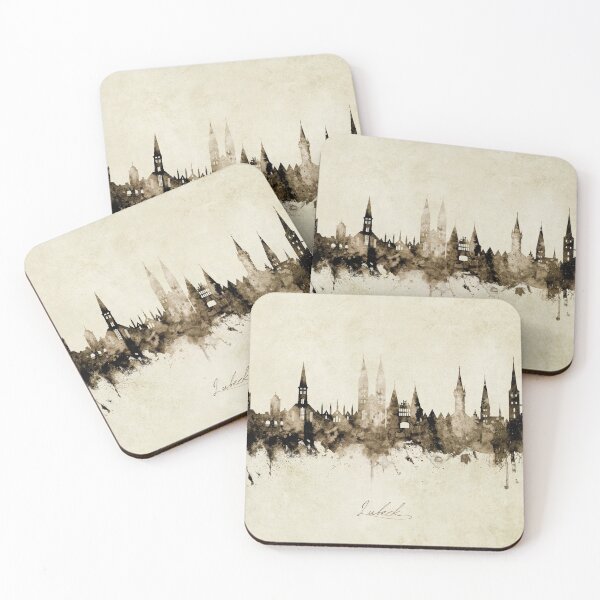 Item preview, Lubeck Germany Skyline designed and sold by ArtPrints.