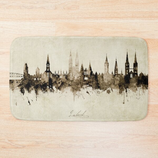 Item preview, Lubeck Germany Skyline designed and sold by ArtPrints.
